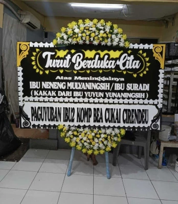 Papan Bunga di Cibubur