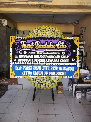 Papan Bunga di Cibubur